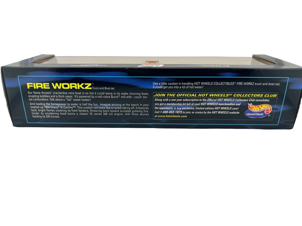 2000 Hot Wheels Collectibles "Fire Workz" '59 El Camino and Trailer Fishwheels