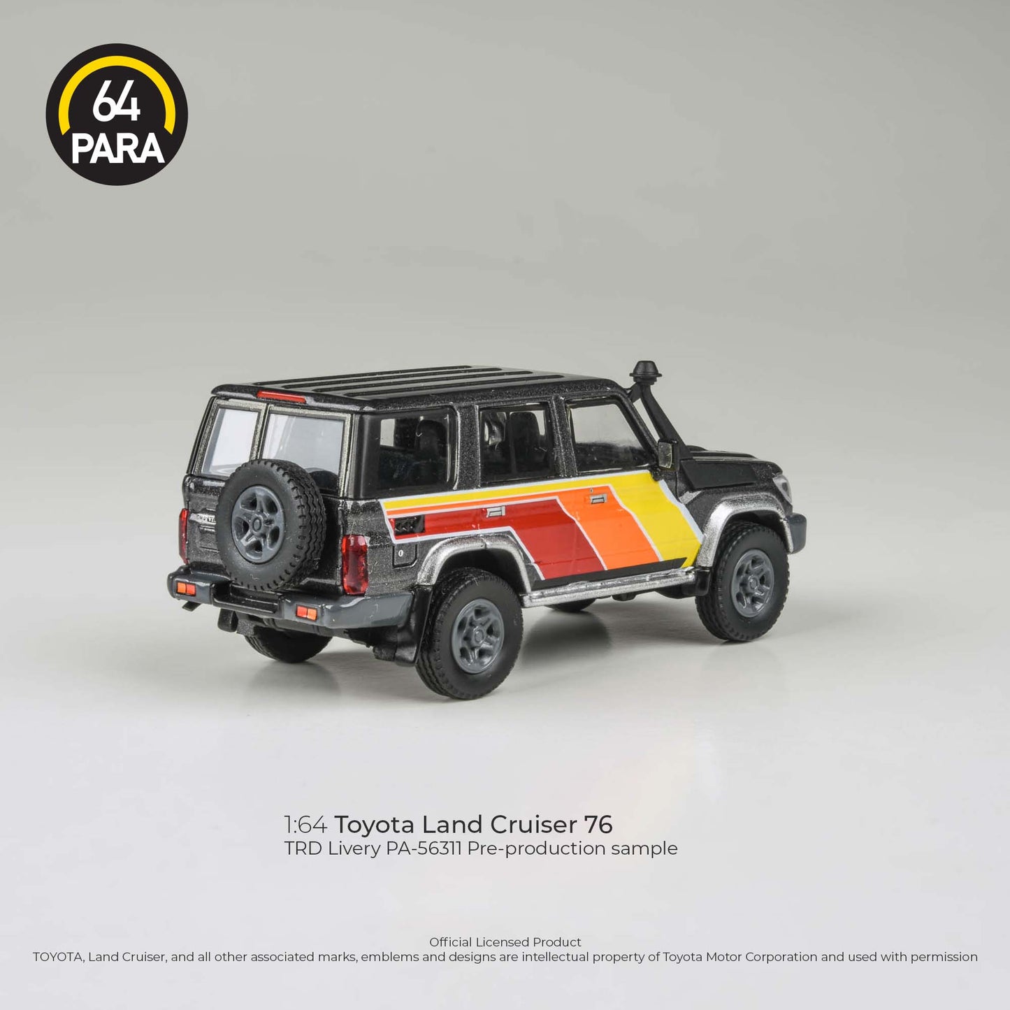 2014 Toyota Land Cruiser LC 76 TRD Livery LHD Para 64 1:64 Scale Fishwheels