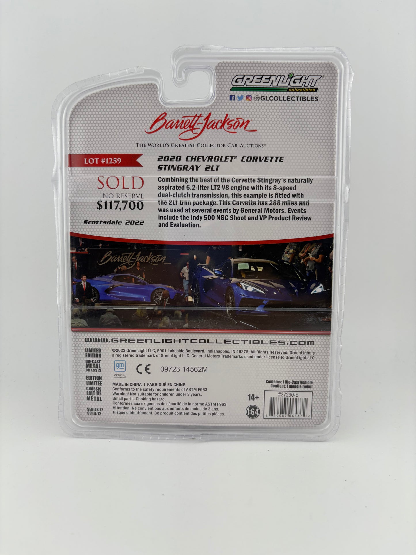 2020 Chevrolet Corvette Stingray 2LT – Barrett-Jackson 50th Anniversary Edition (Greenlight 1:64, Series 12)