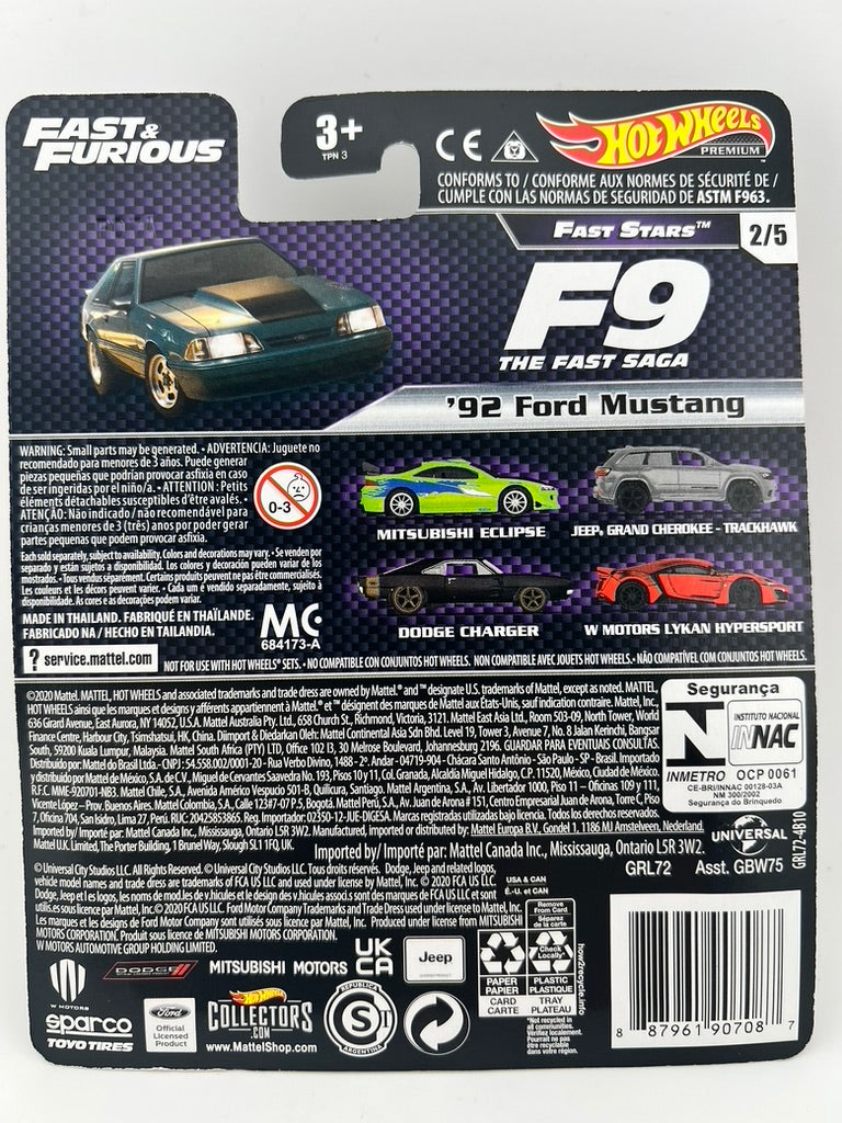 Hot Wheels Fast & Furious – ’92 Ford Mustang Fishwheels