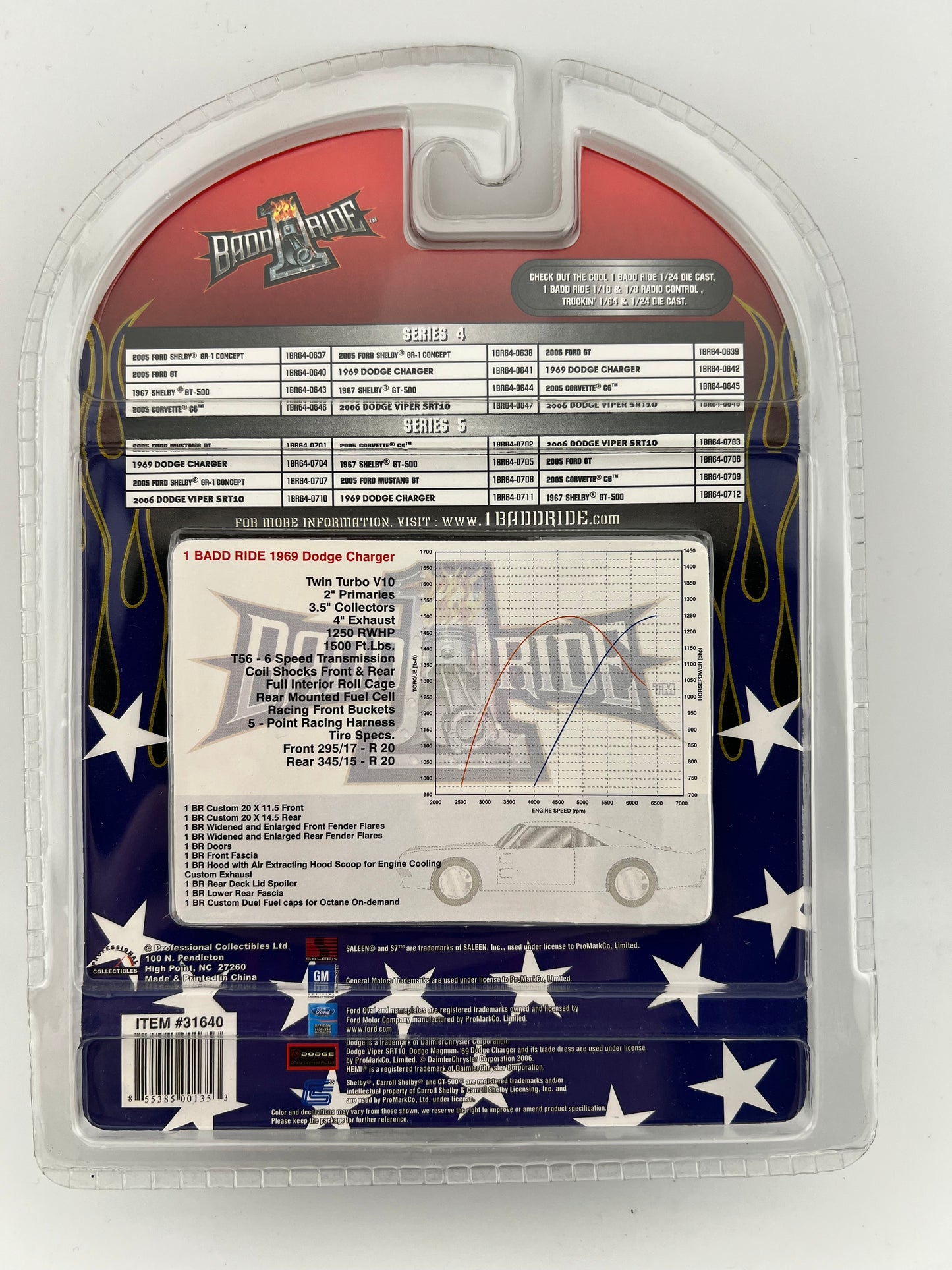 Badd Ride 1969 Dodge Charger – 1:64 Scale Collector’s Edition Fishwheels