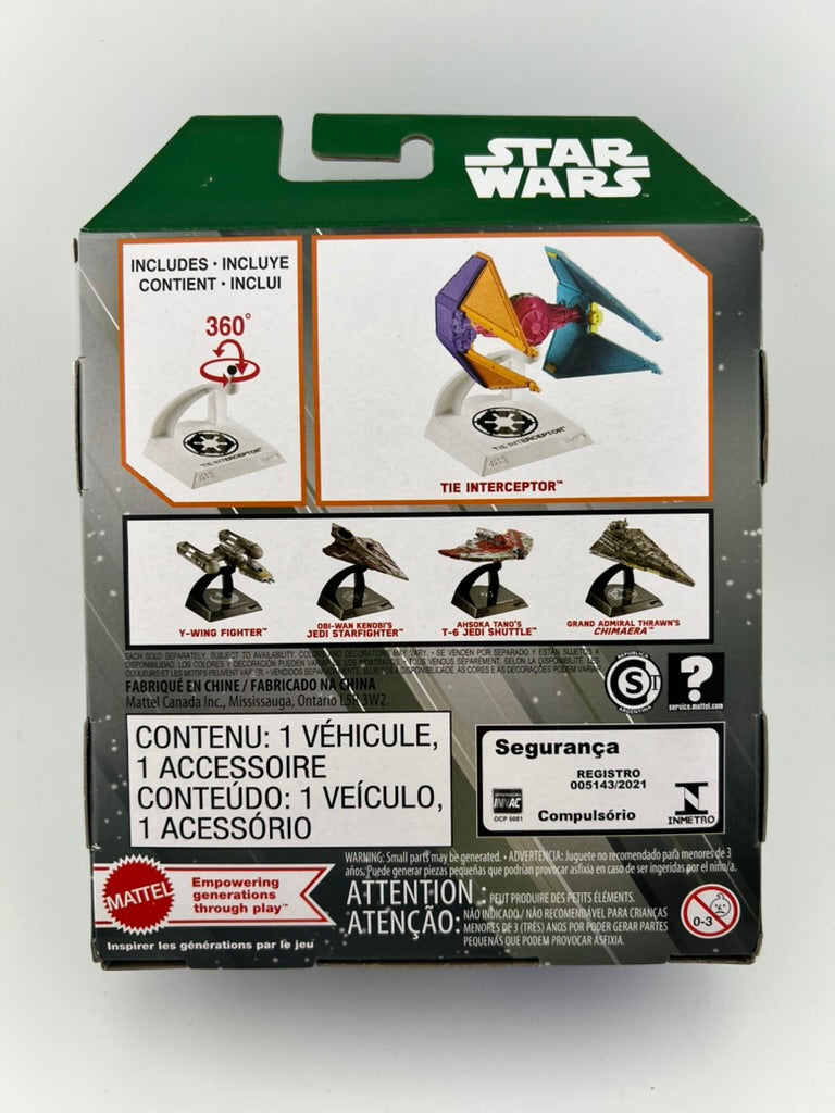 (Chase) Hot Wheels’ Starships Select: Prototype Ships Tie Interceptor Fishwheels