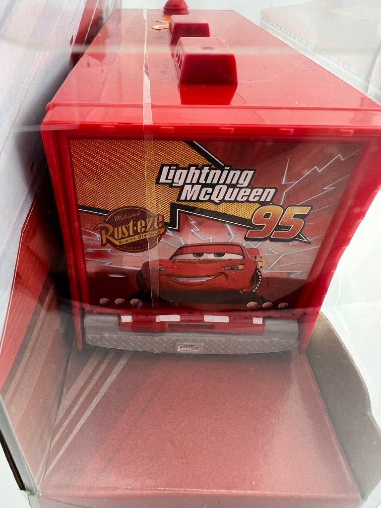Disney Pixar Cars Mack Hauler with Lightning McQueen Fishwheels