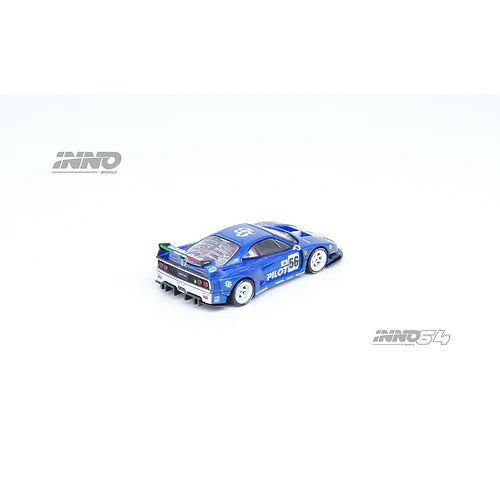 Ferrari F40 Liberty Walk Pilot Tokyo Auto Salon 2024 Blue Inno 64 - Fishwheels