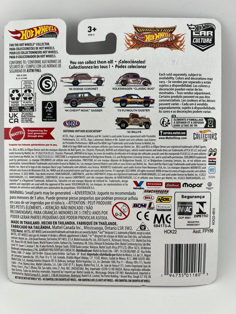 Hot Wheels '73 Plymouth Duster – Drag Strip Demons Fishwheels