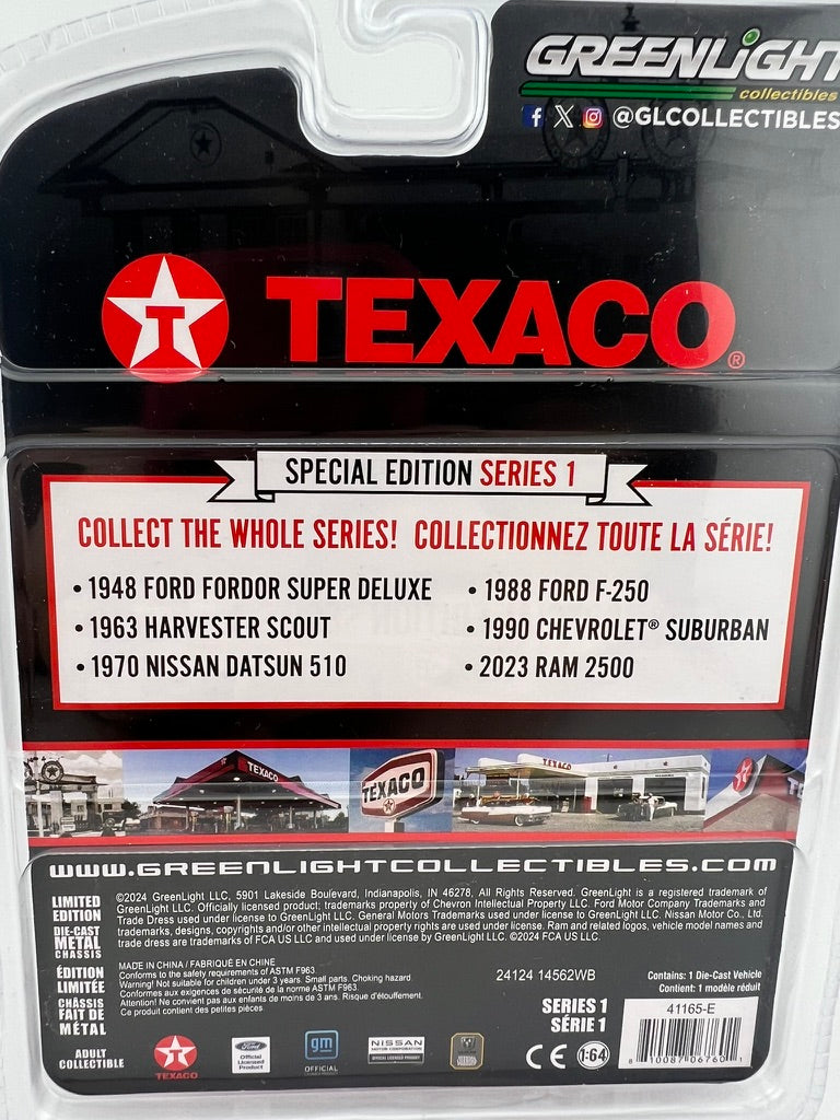 GreenLight 1990 Chevrolet Suburban – Texaco Special Edition Series 1 Fishwheels