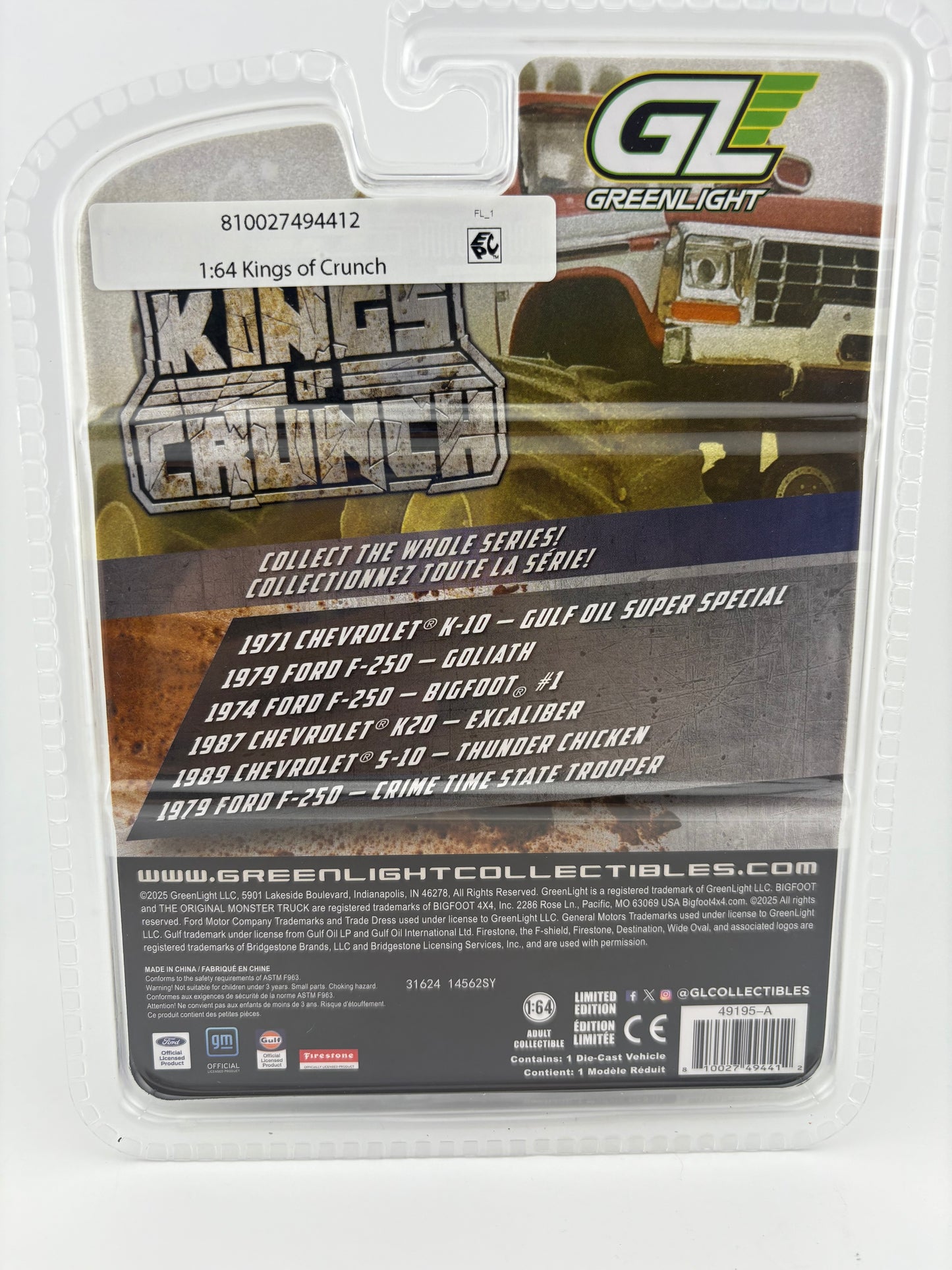GreenLight Kings of Crunch – 1971 Chevrolet K-10 Gulf Oil Super Special