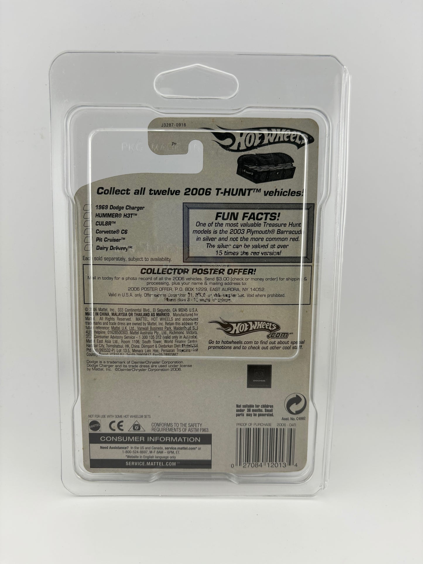 Hot Wheels 1969 Dodge Charger – 2006 Treasure Hunt