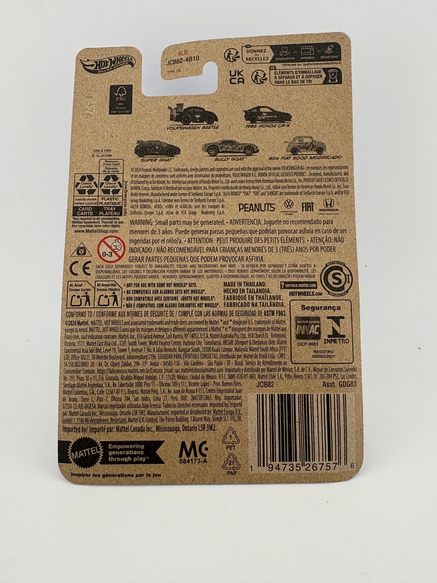 Hot Wheels – 1985 Honda CR-X (Peanuts 75th Anniversary Series)