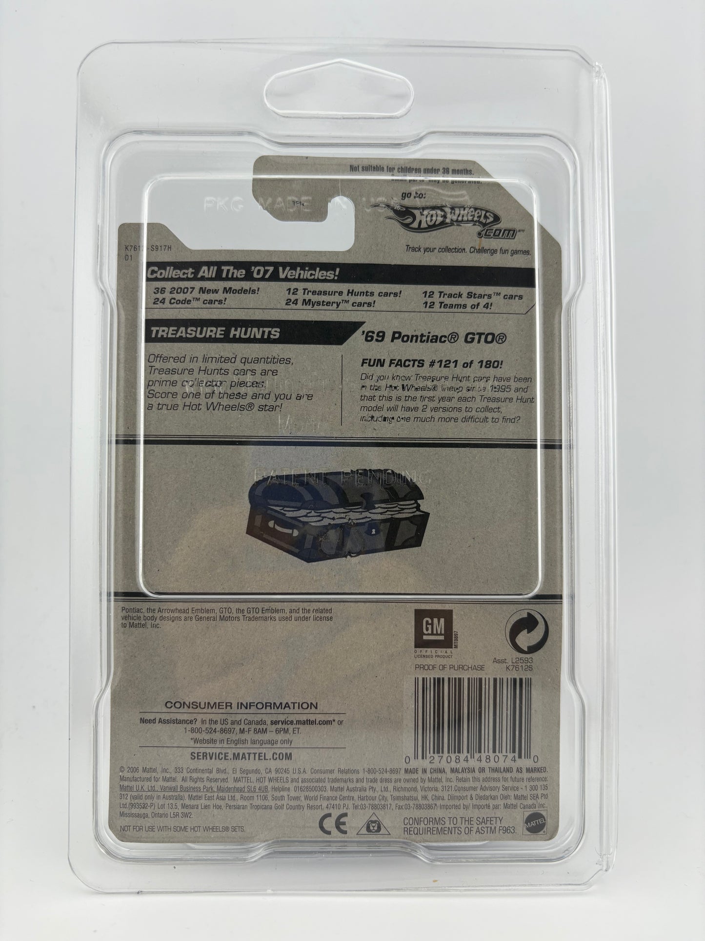 Hot Wheels 2007 Treasure Hunt #01 – '69 Pontiac GTO® - Real Riders