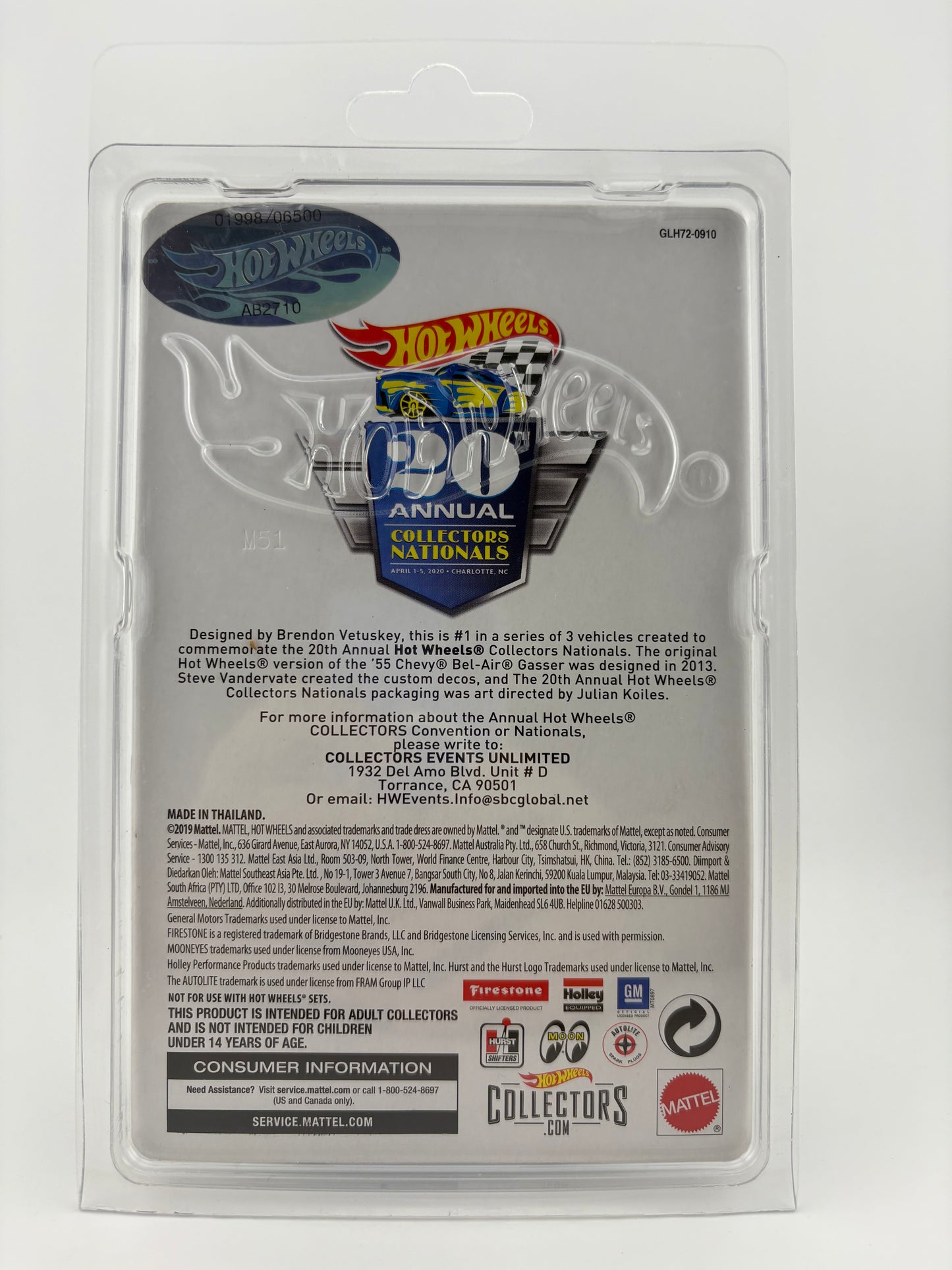 Hot Wheels '55 Chevy Bel Air Gasser – 20th Annual Collectors Nationals (2020) Fishwheels