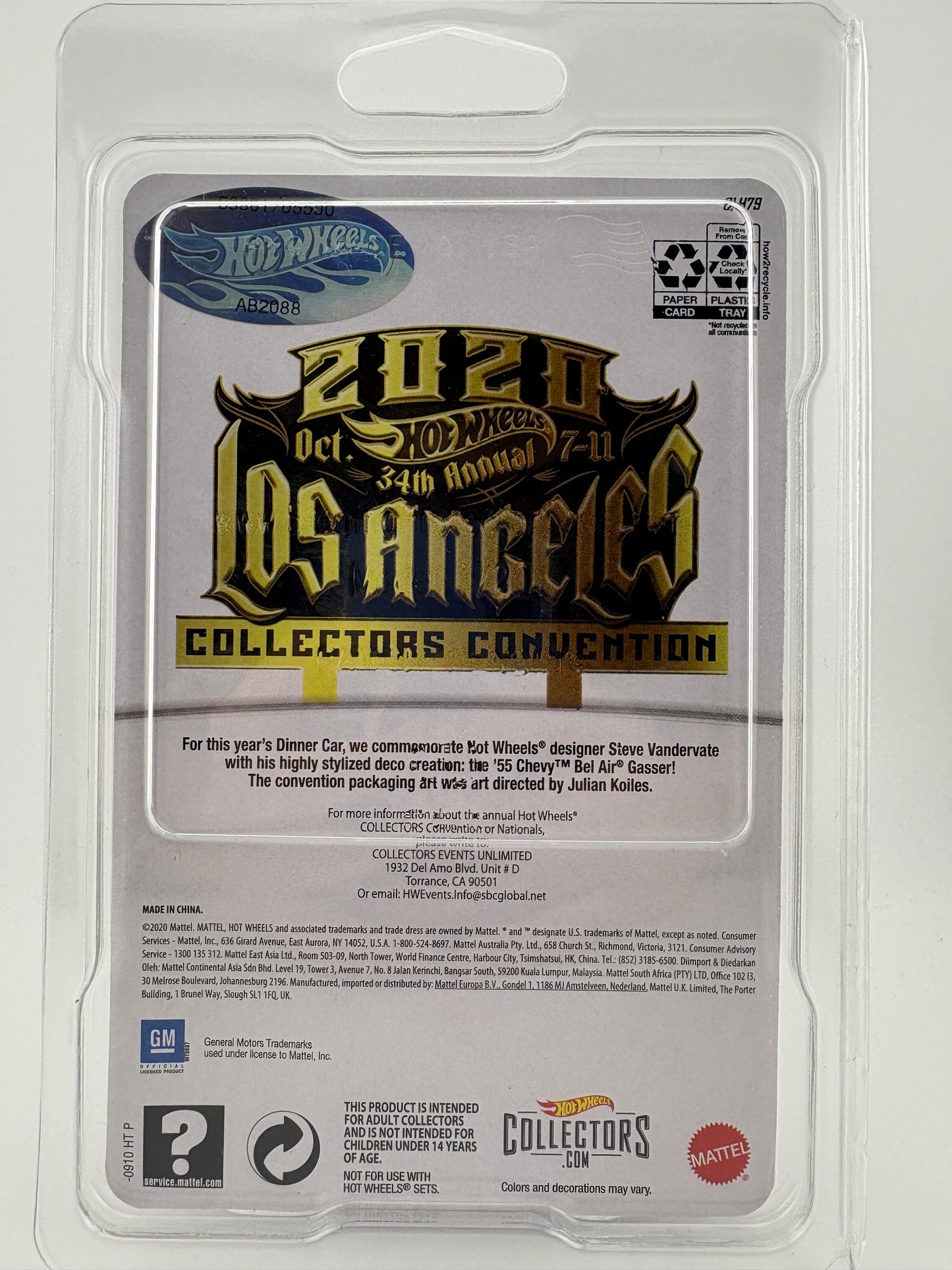 Hot Wheels '55 Chevy Bel Air Gasser – 34th Annual Collectors Convention (2020) Fishwheels