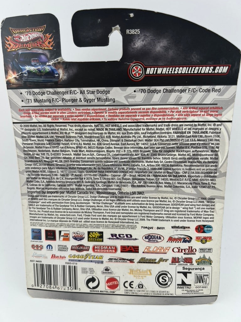 Hot Wheels '71 Mustang F/C – Plueger & Gyger Mustang (Drag Strip Demons) Fishwheels