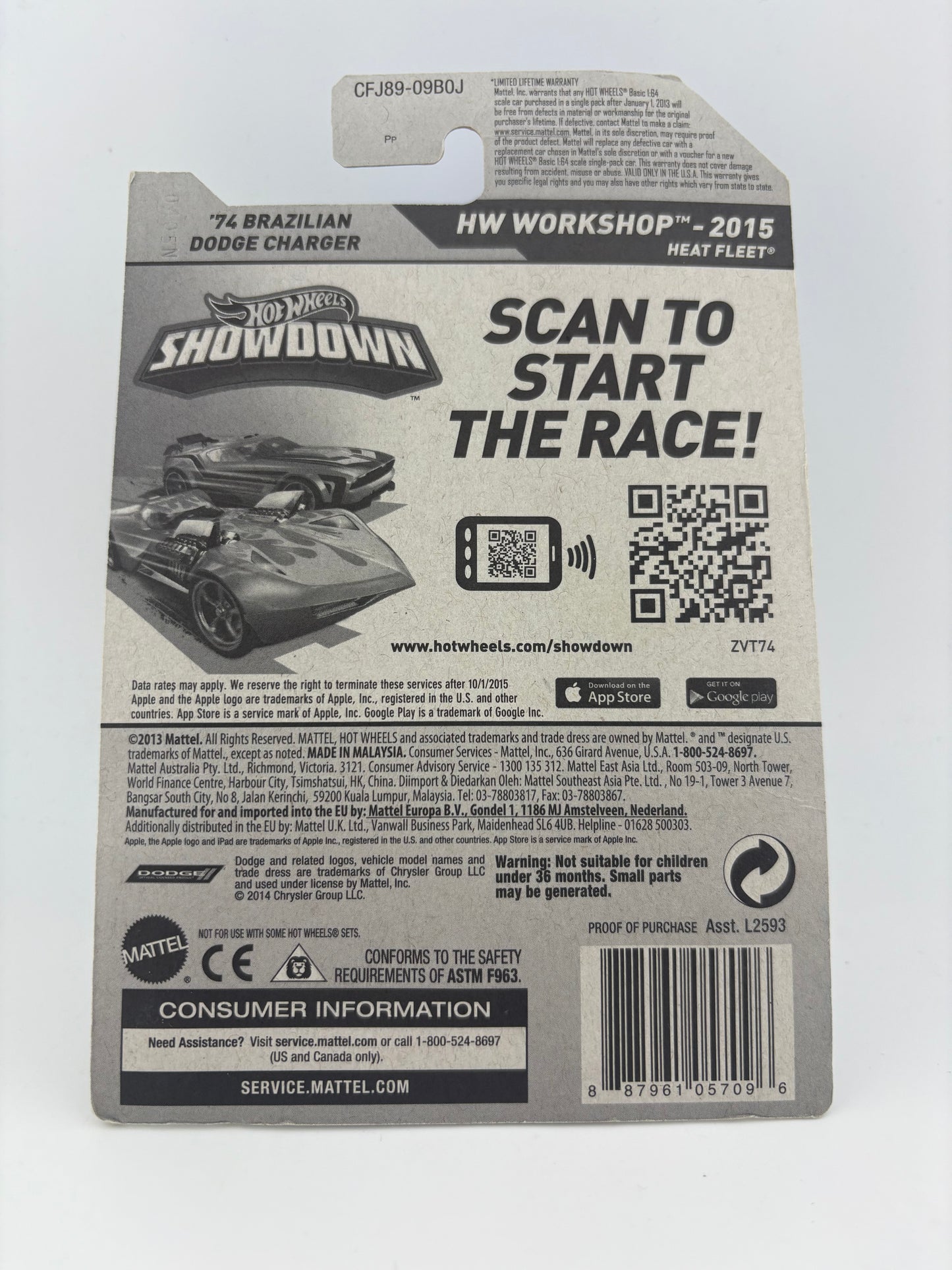 Hot Wheels ’74 Brazilian Dodge Charger ZAMAC