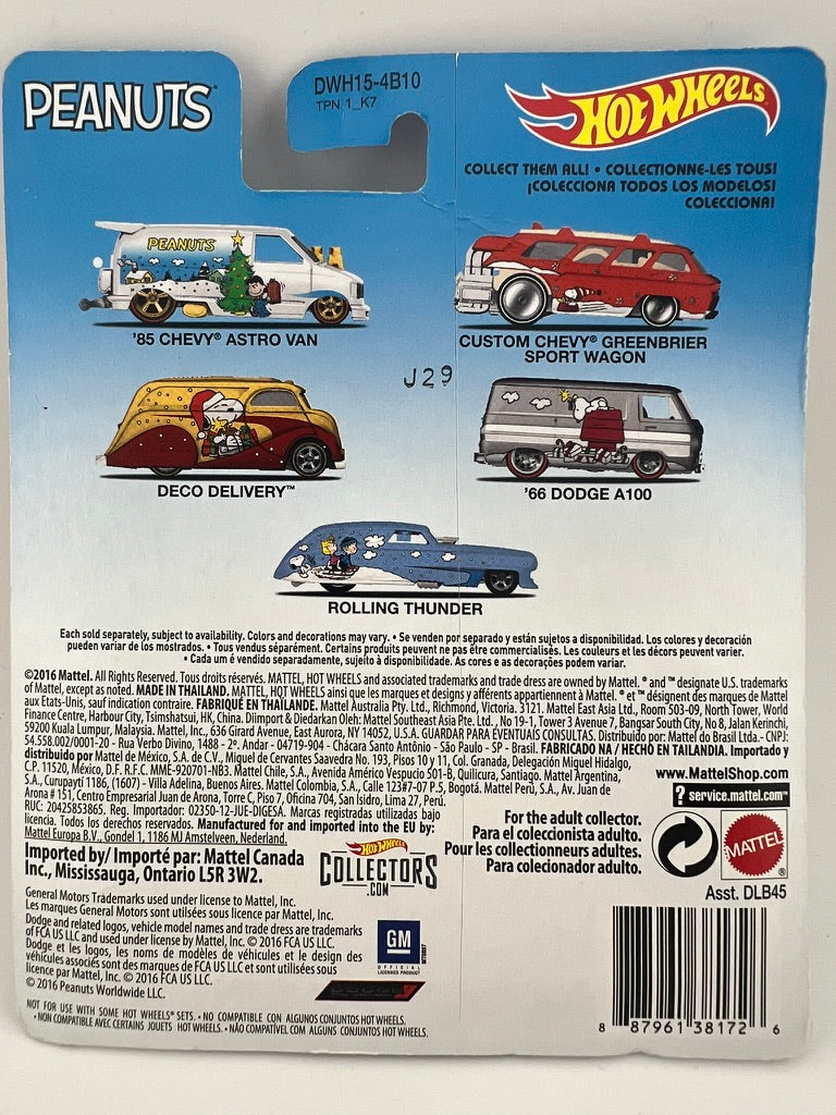 Hot Wheels ’85 Chevy Astro Van – Peanuts Christmas Edition Fishwheels