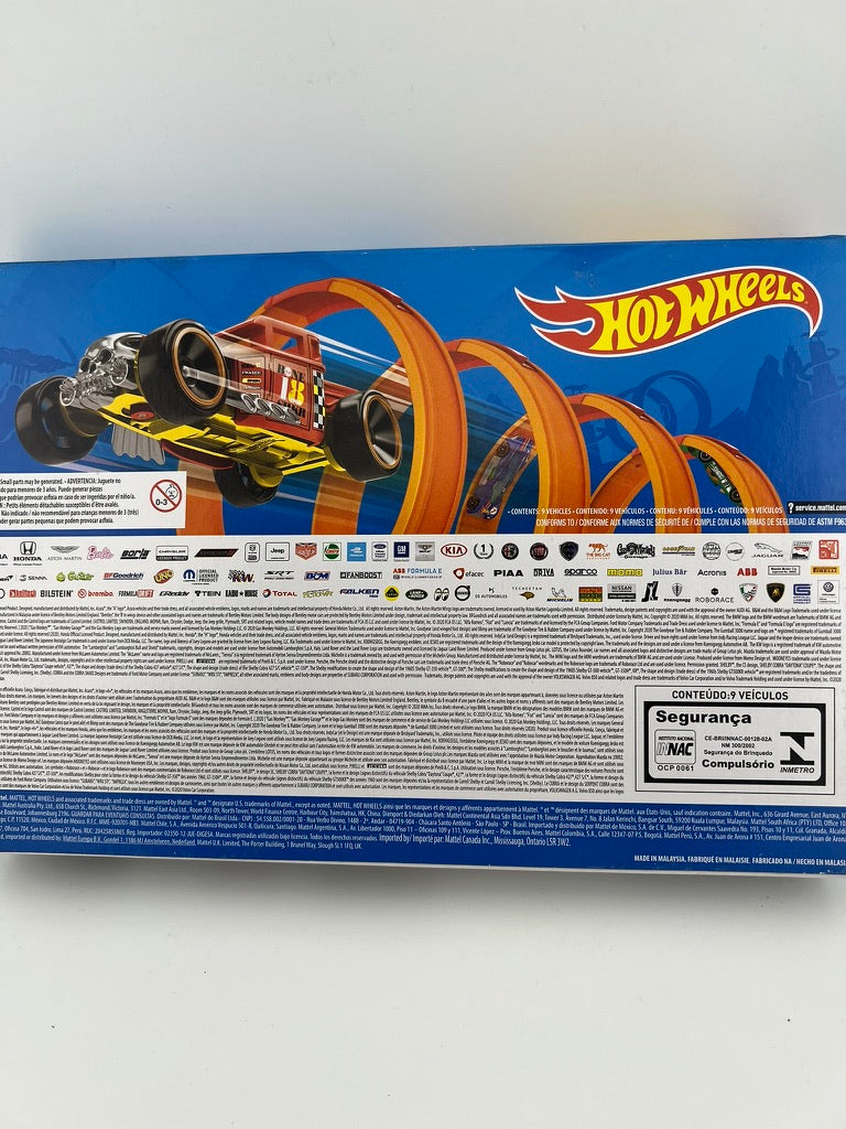 Hot Wheels 9-Car Gift Pack (Formula Drift Porsche + McLaren + Ford GT-40) Fishwheels