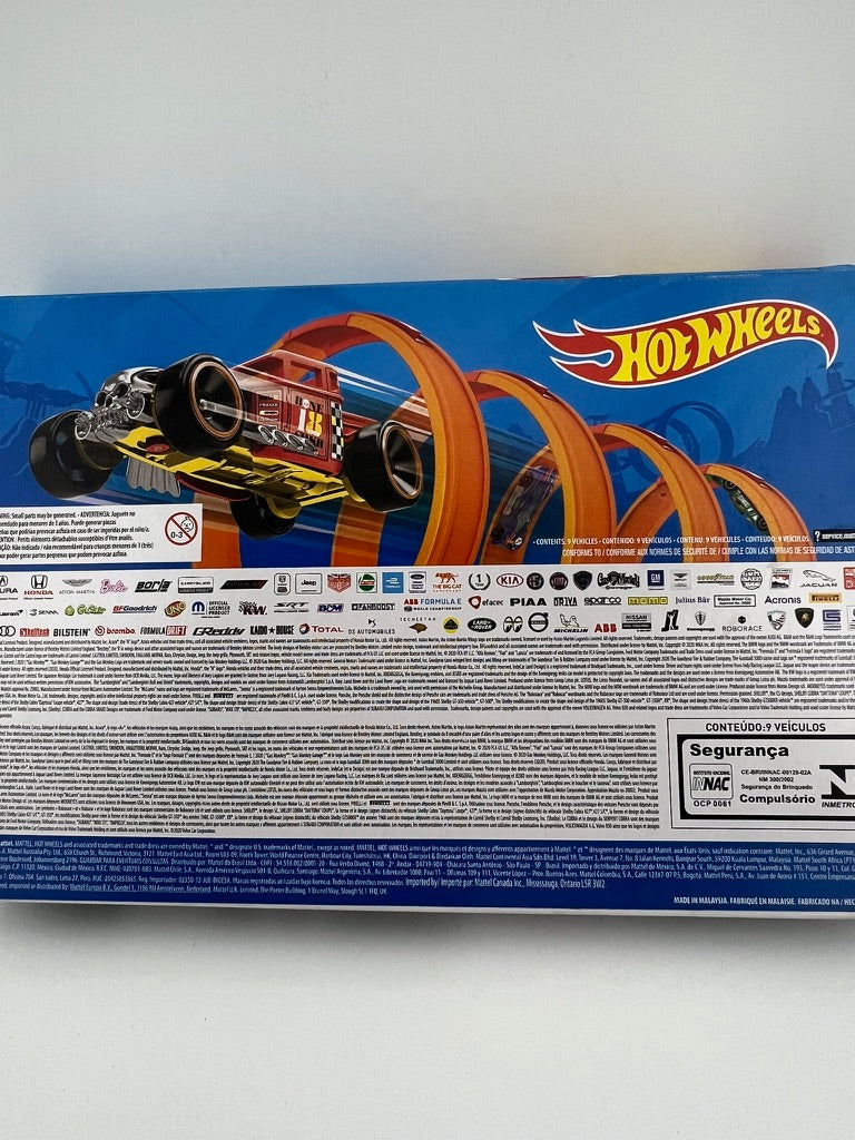 Hot Wheels 9-Car Pack (Set with UNO Coupe and Porsche 911 GT3) Fishwheels