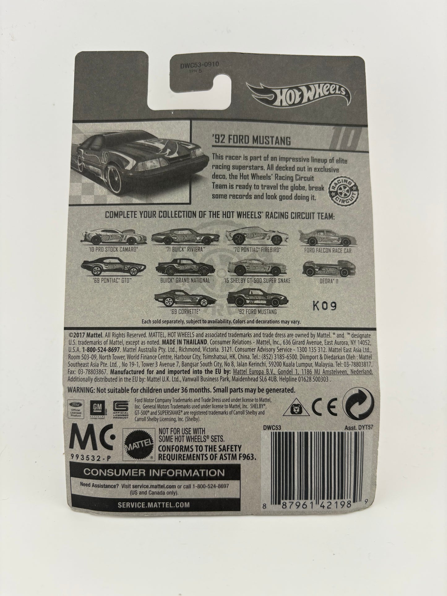 Hot Wheels – ’92 Ford Mustang (Racing Circuit | 10/10)