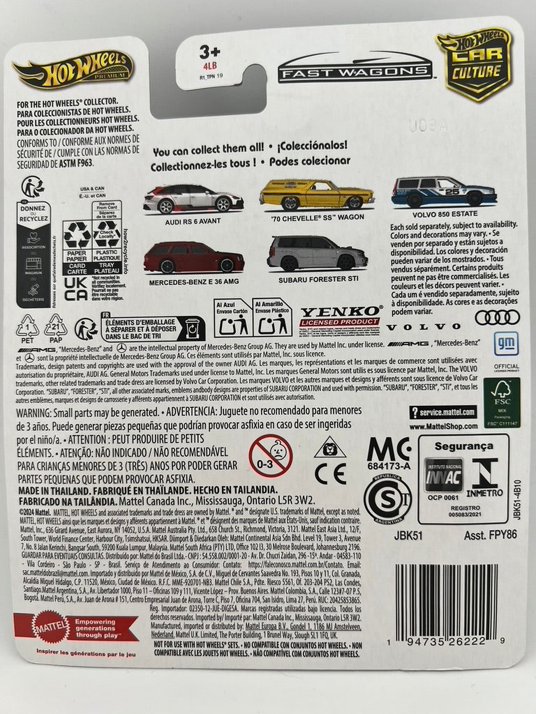 Hot Wheels Audi RS 6 Avant – Car Culture: Fast Wagons Fishwheels