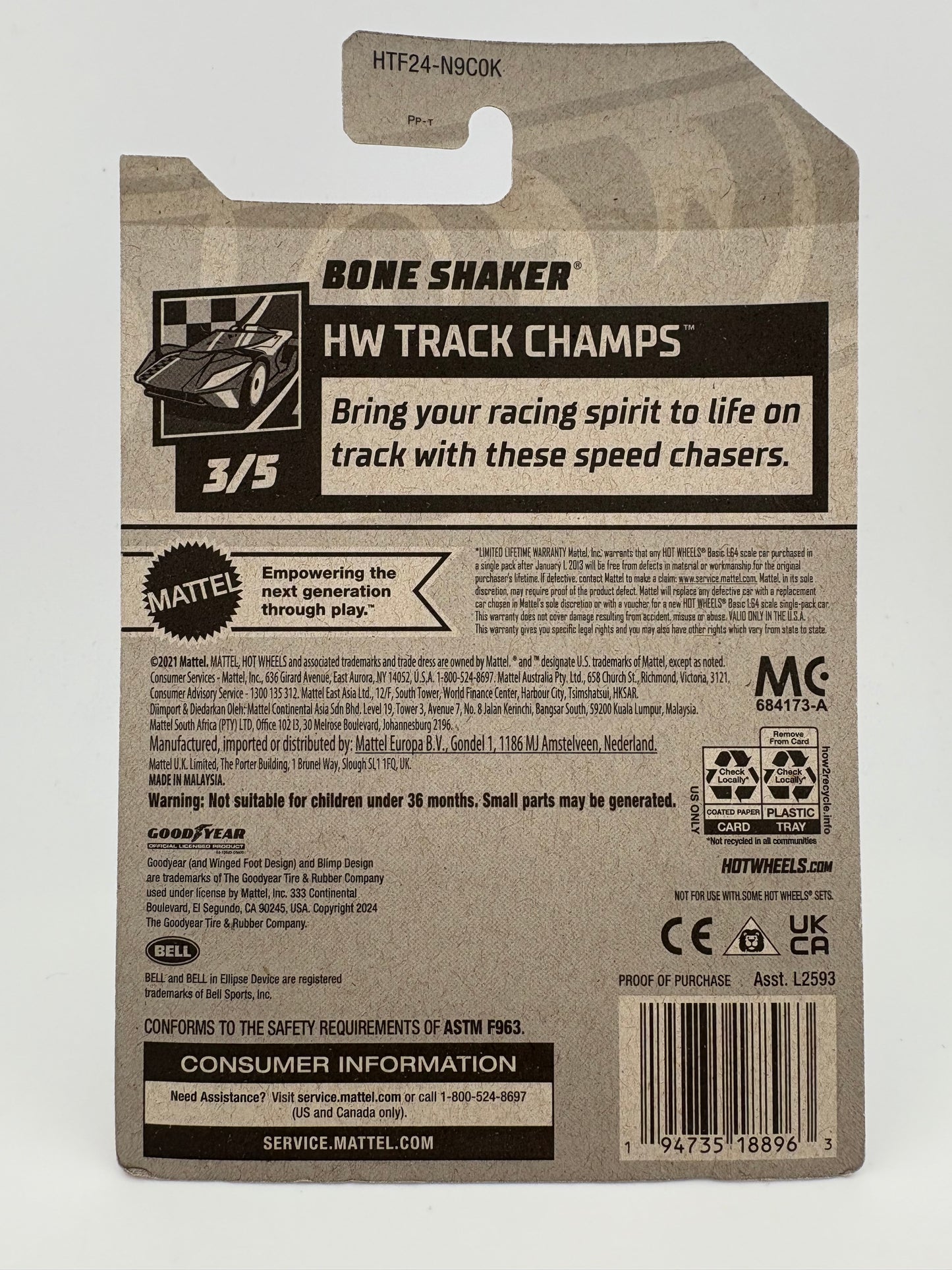 Hot Wheels – Bone Shaker (Treasure Hunt/Factory Sealed)