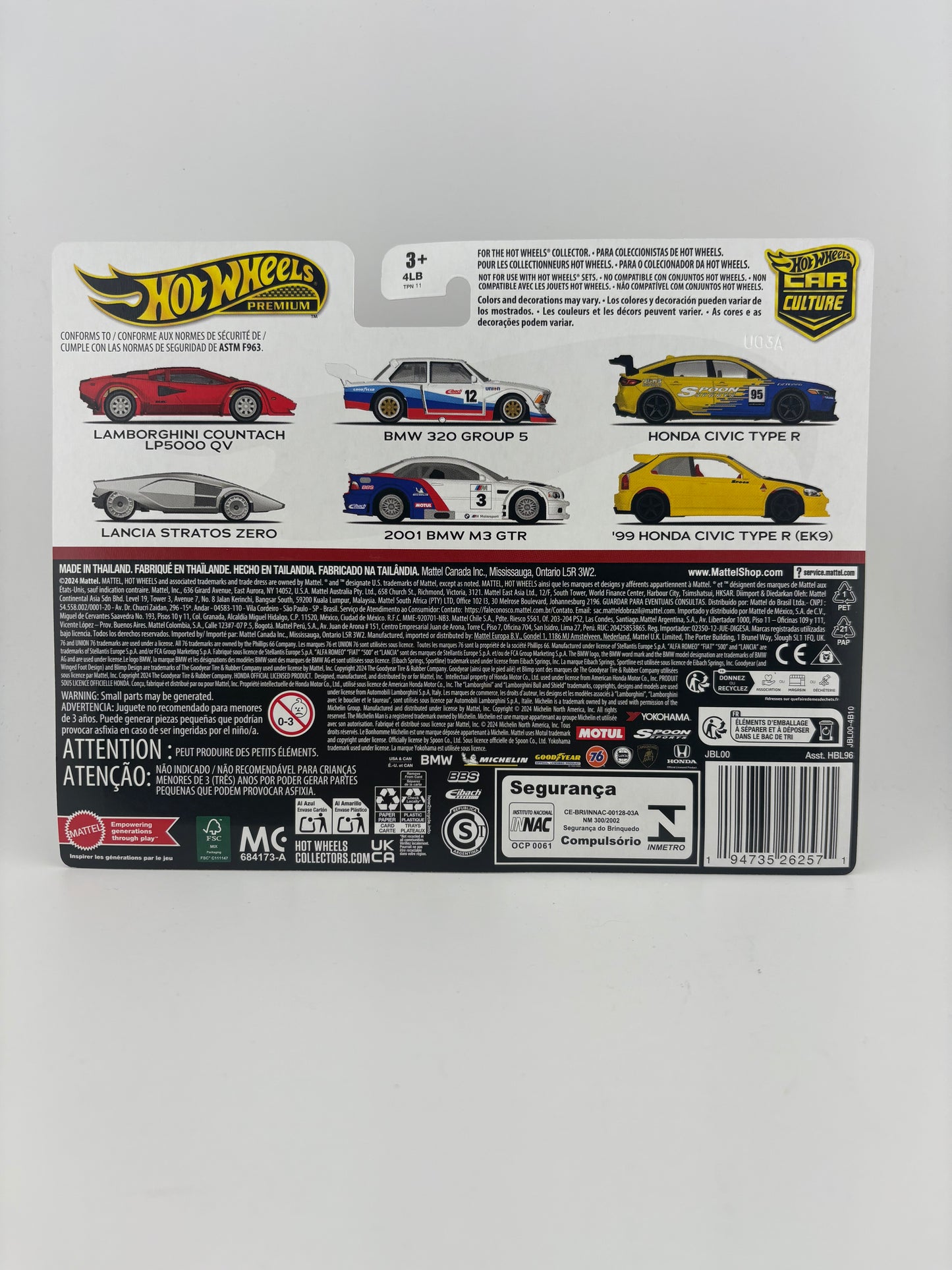 Hot Wheels Car Culture 2-Pack – Honda Civic Type R & ’99 Honda Civic Type R (EK9)