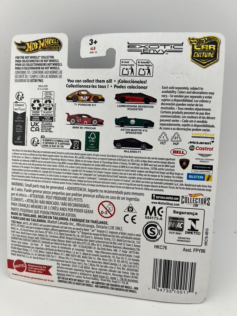 Hot Wheels Car Culture Exotic Envy – Lamborghini Reventón Roadster Fishwheels
