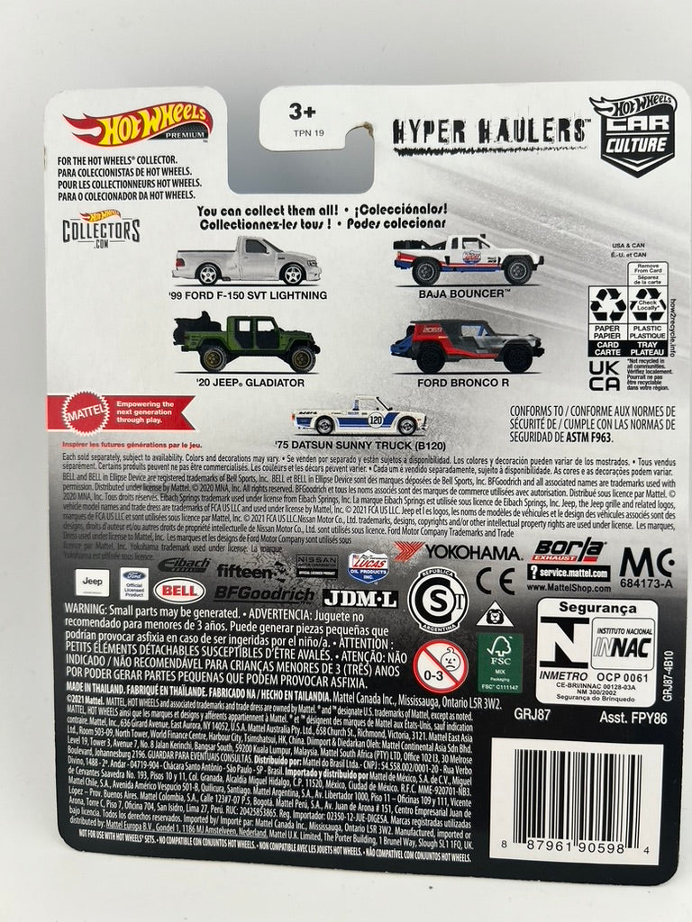Hot Wheels Car Culture Hyper Haulers – ’75 Datsun Sunny Truck (B120) Fishwheels