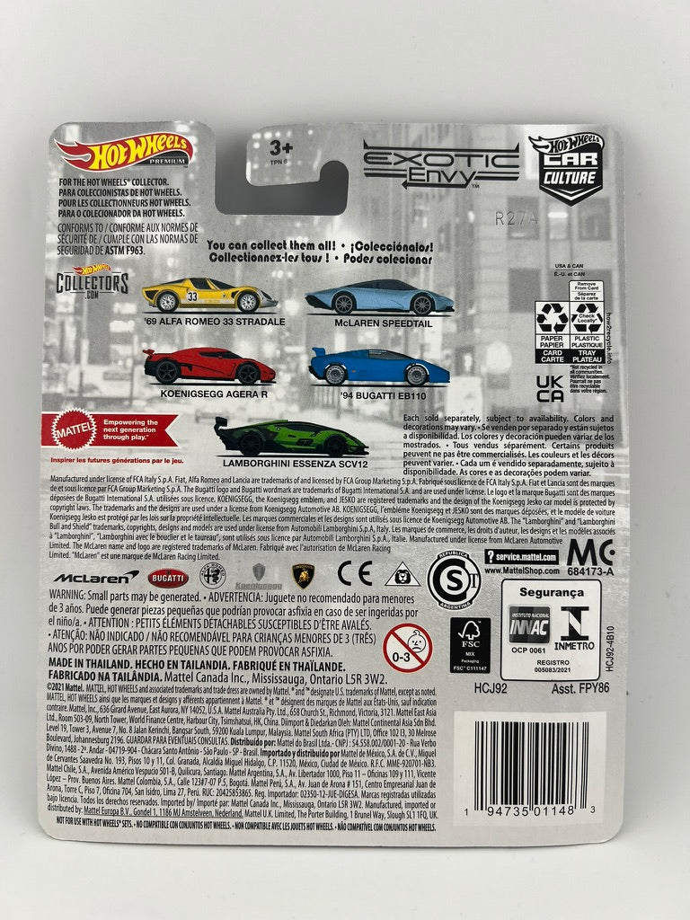 Hot Wheels Car Culture – McLaren Speedtail (Exotic Envy) Fishwheels