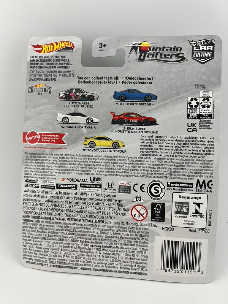 Hot Wheels Car Culture Mountain Drifters – ’03 Honda NSX Type-R Fishwheels