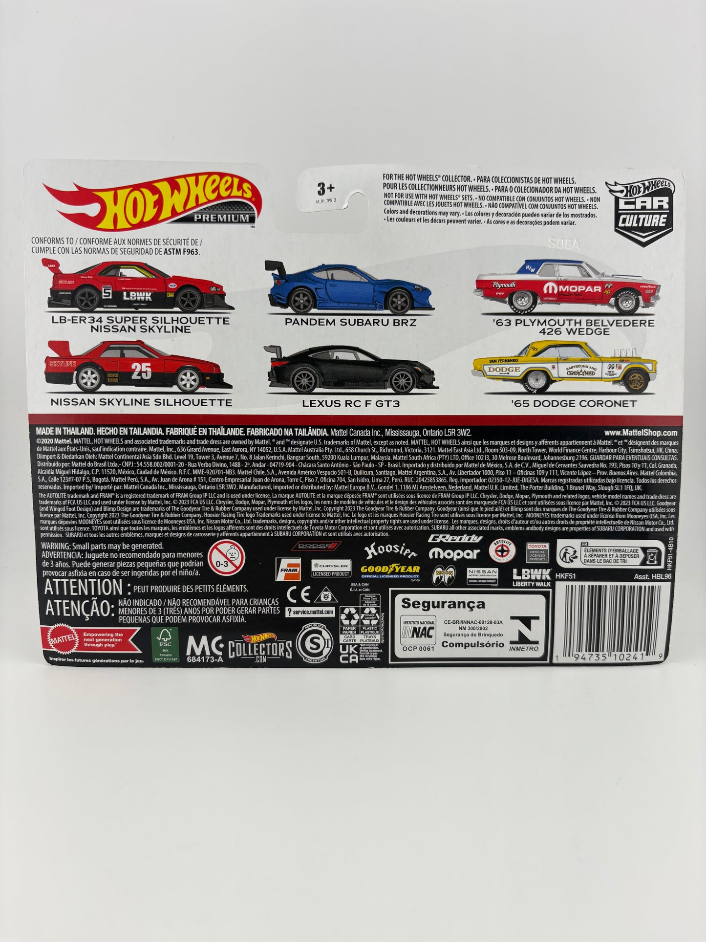 Hot Wheels Car Culture – Pandem Subaru BRZ & Lexus RC F GT3 2-Pack