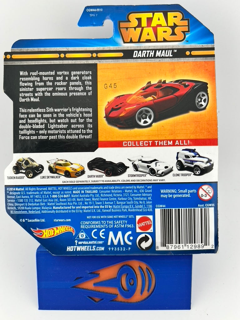 Hot Wheels Character Cars Darth Maul – Star Wars Series Fishwheels