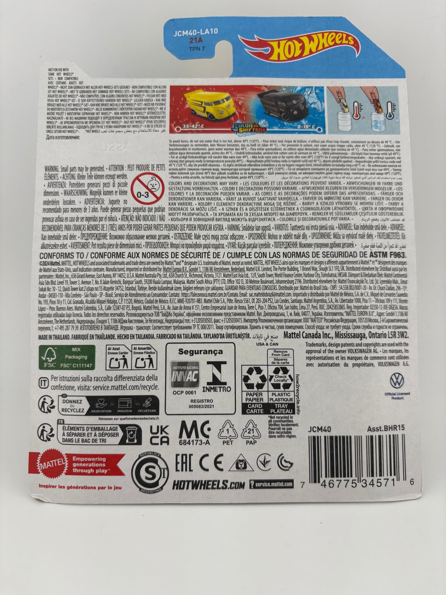Hot Wheels Color Shifters – Volkswagen Drag Bus