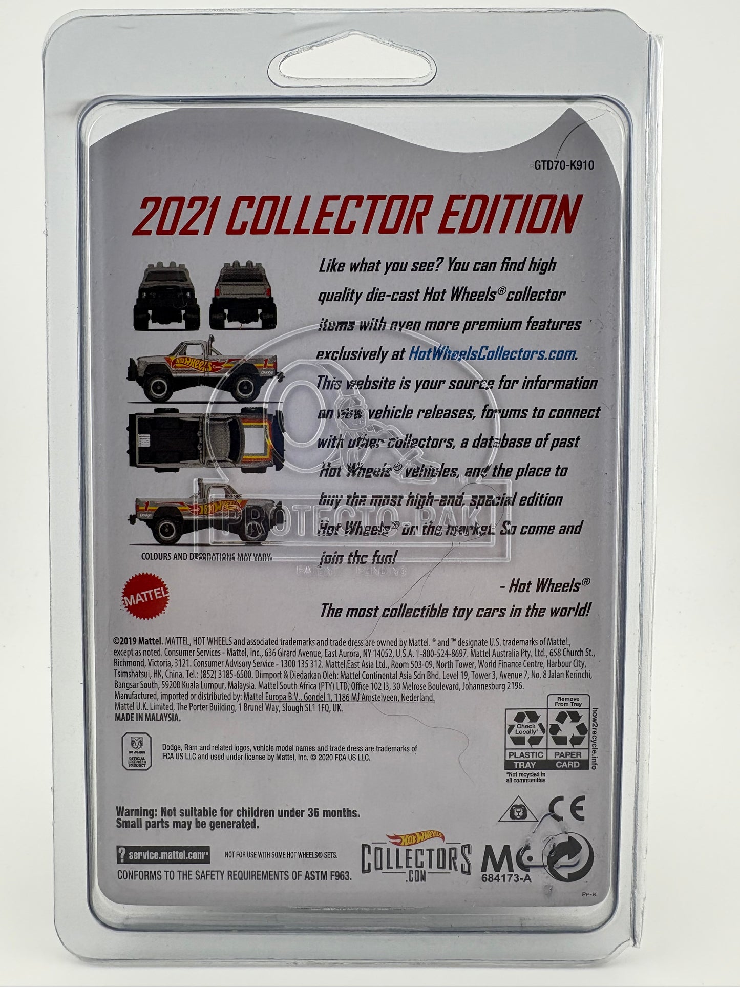 Hot Wheels Dodge Power Wagon – ZAMAC 2021 Collector Edition