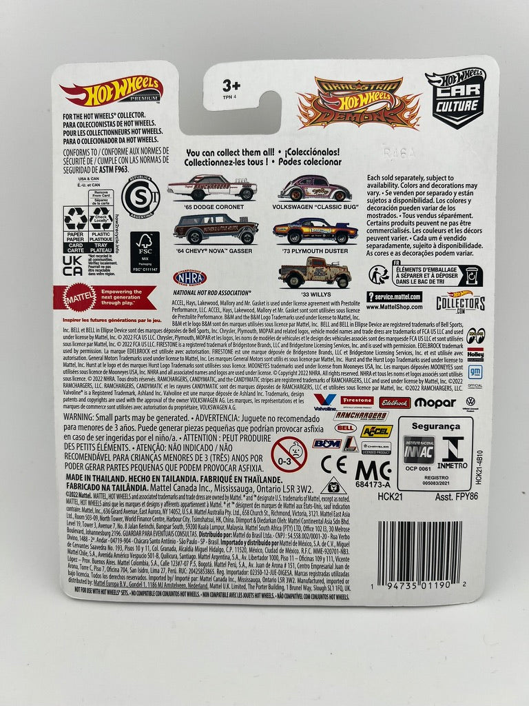 Hot Wheels Drag Strip Demons – ’64 Chevy Nova Gasser “Mother’s Little Helper” Fishwheels