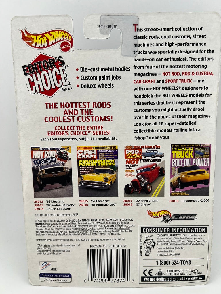 Hot Wheels Editor's Choice Series 1 Customized C3500 #8/16 J8 Fishwheels