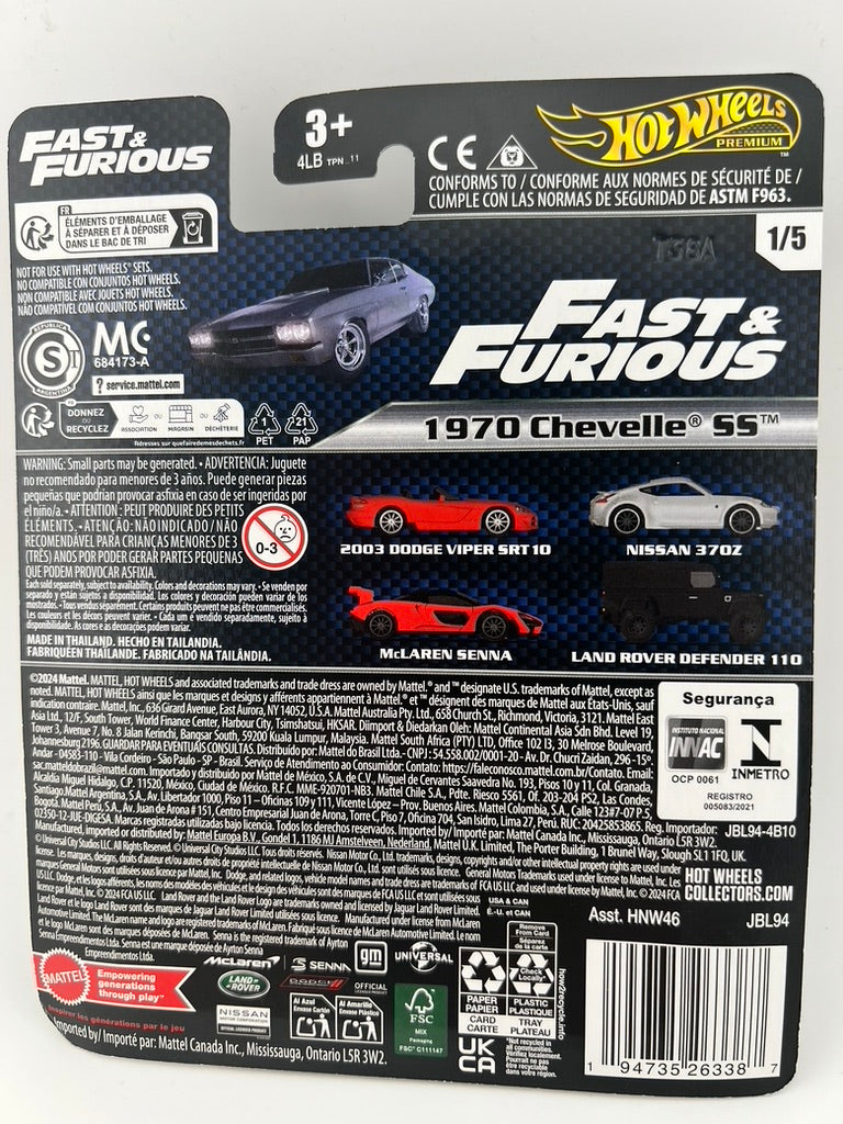 Hot Wheels Fast & Furious – 1970 Chevelle SS Fishwheels