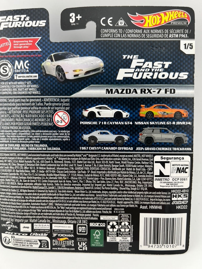 Hot Wheels Fast & Furious – Mazda RX-7 FD Fishwheels