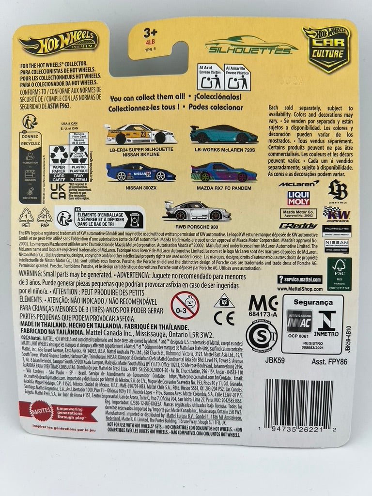 Hot Wheels LB-ER34 Super Silhouette Nissan Skyline – Car Culture: Silhouettes Fishwheels