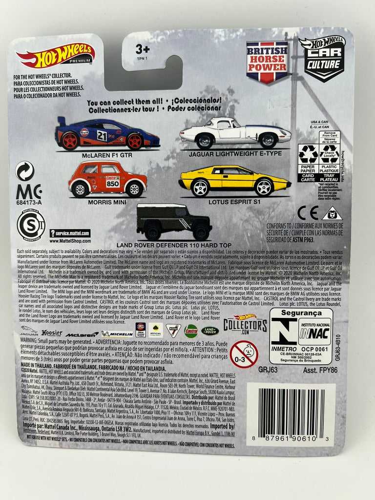 Hot Wheels Land Rover Defender 110 Hard Top – Car Culture: British Horse Power Fishwheels