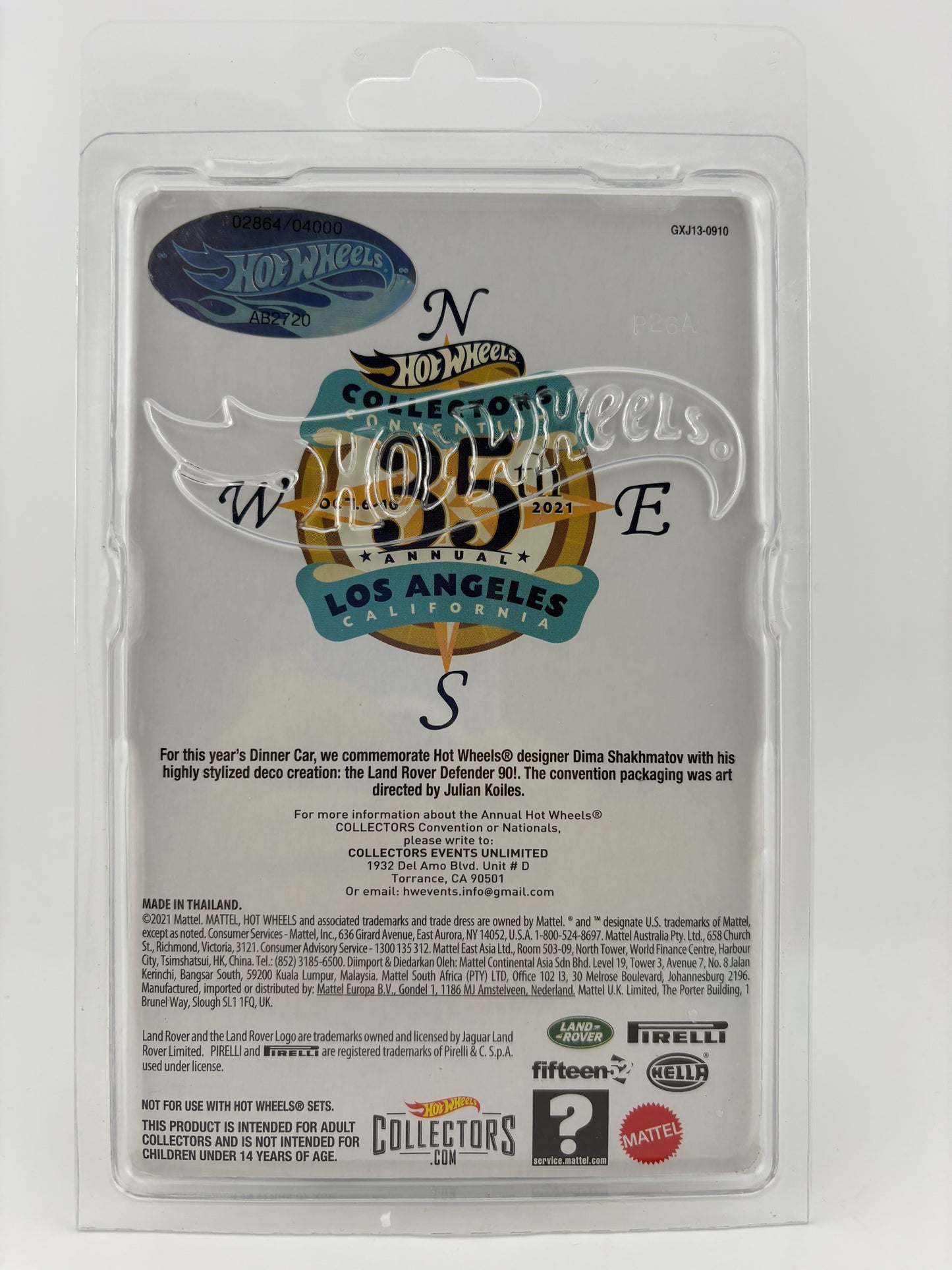 Hot Wheels Land Rover Defender 90 – 35th Annual Collectors Convention (2021) Fishwheels