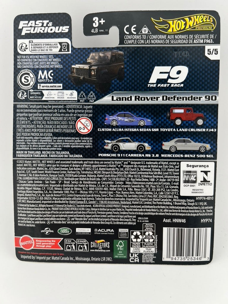 Hot Wheels Land Rover Defender 90 – Fast & Furious (F9 The Fast Saga) Fishwheels