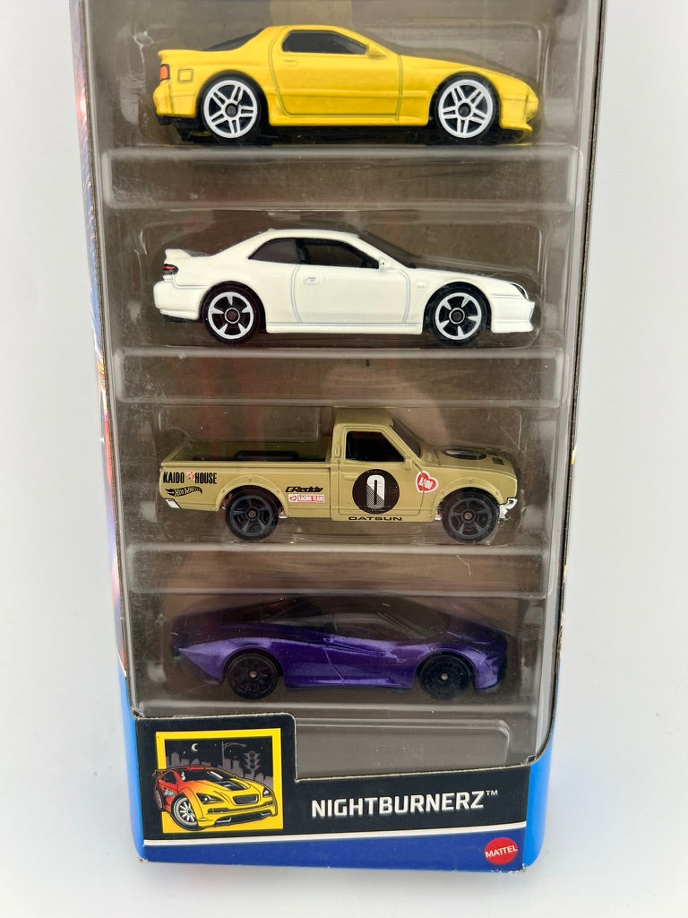 Hot Wheels Nightburnerz 5-Car Gift Pack Fishwheels