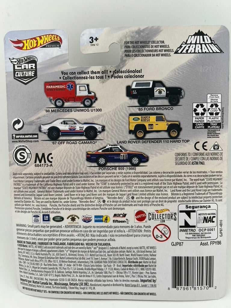 Hot Wheels Porsche 959 (1986) – Car Culture: Wild Terrain Fishwheels