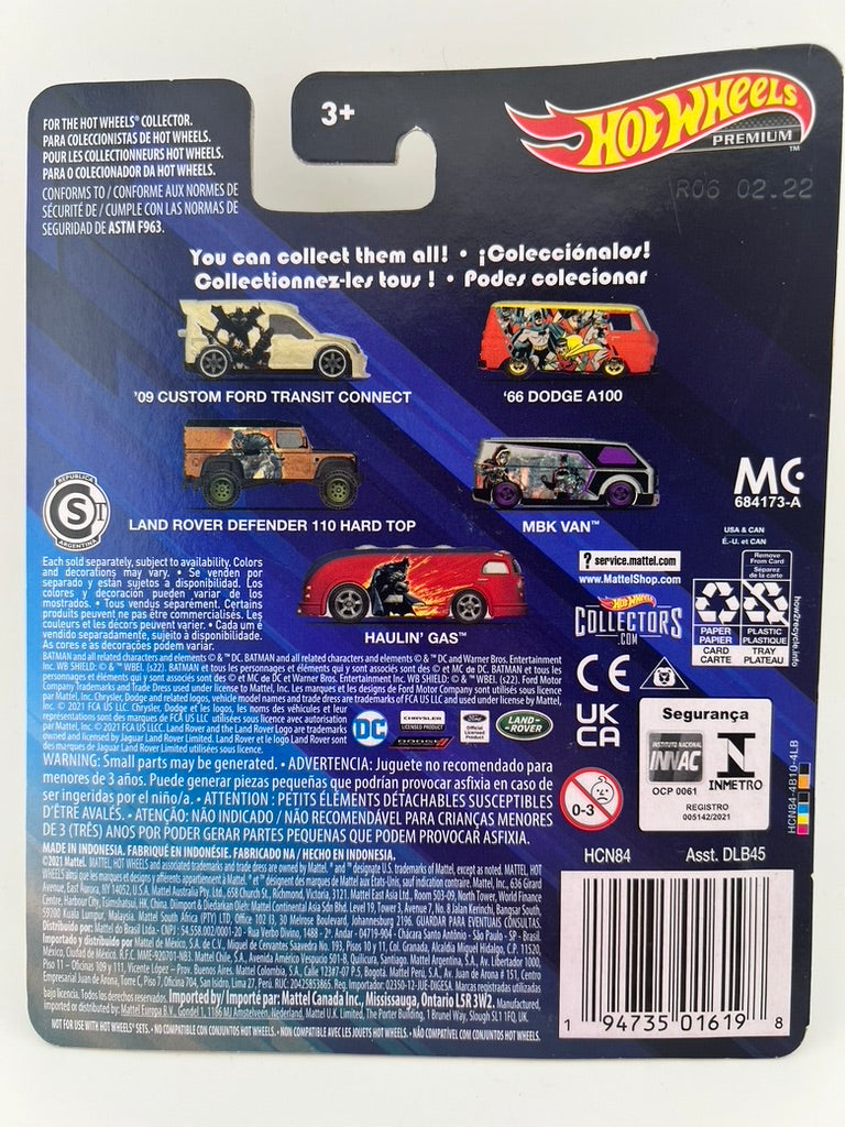 Hot Wheels Premium ’09 Custom Ford Transit Connect – Batman Rebirth Fishwheels