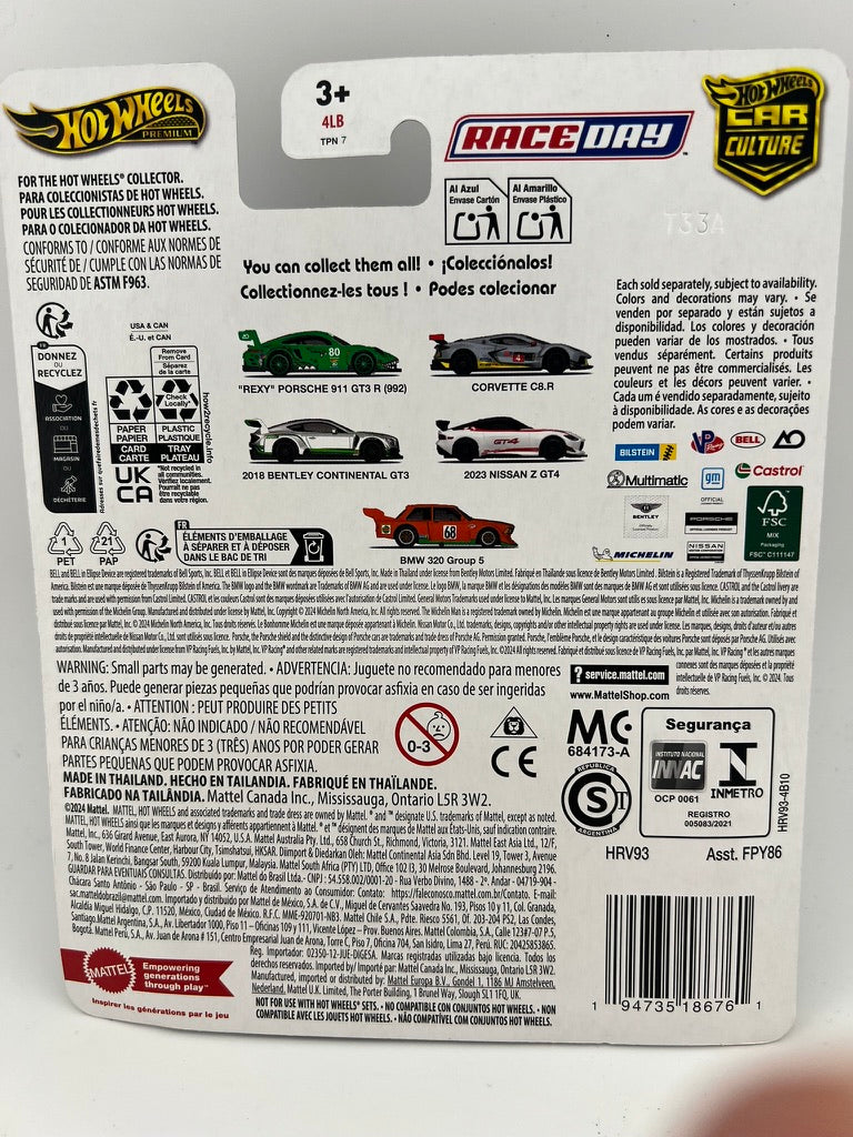 Hot Wheels Premium 2018 Bentley Continental GT3 – Car Culture Race Day Fishwheels