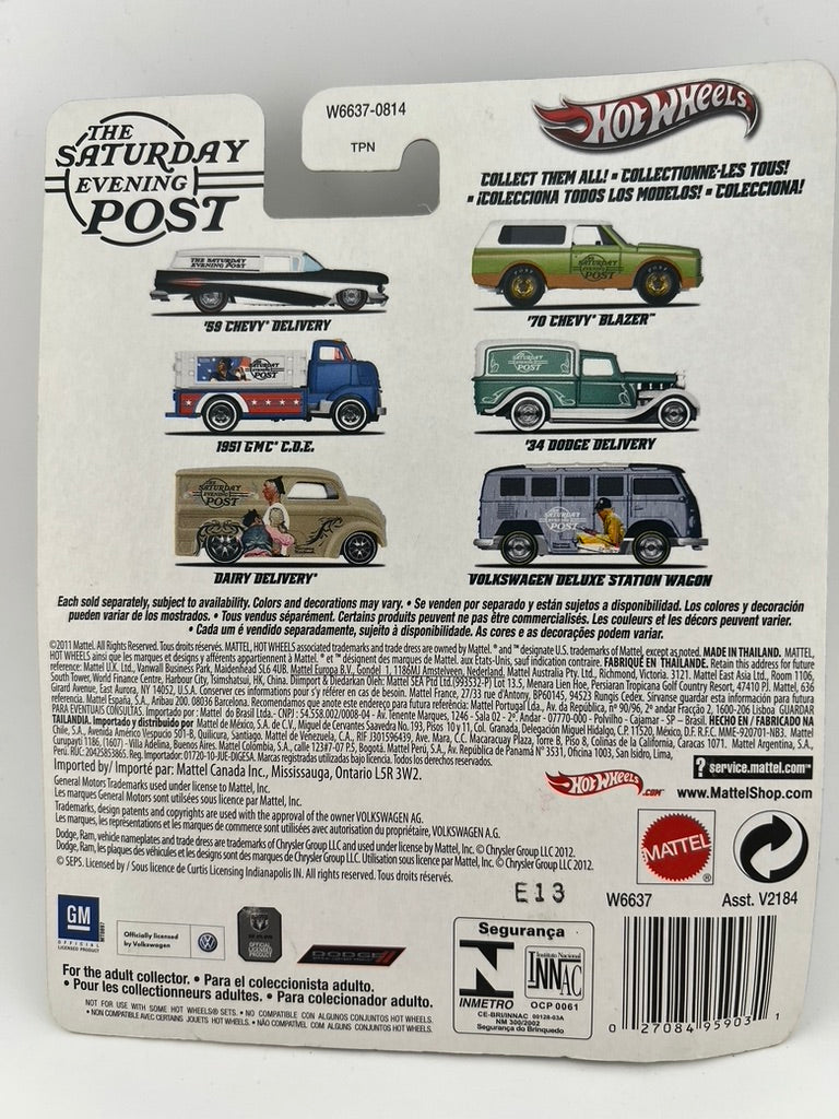 Hot Wheels Premium '34 Dodge Delivery – The Saturday Evening Post Fishwheels