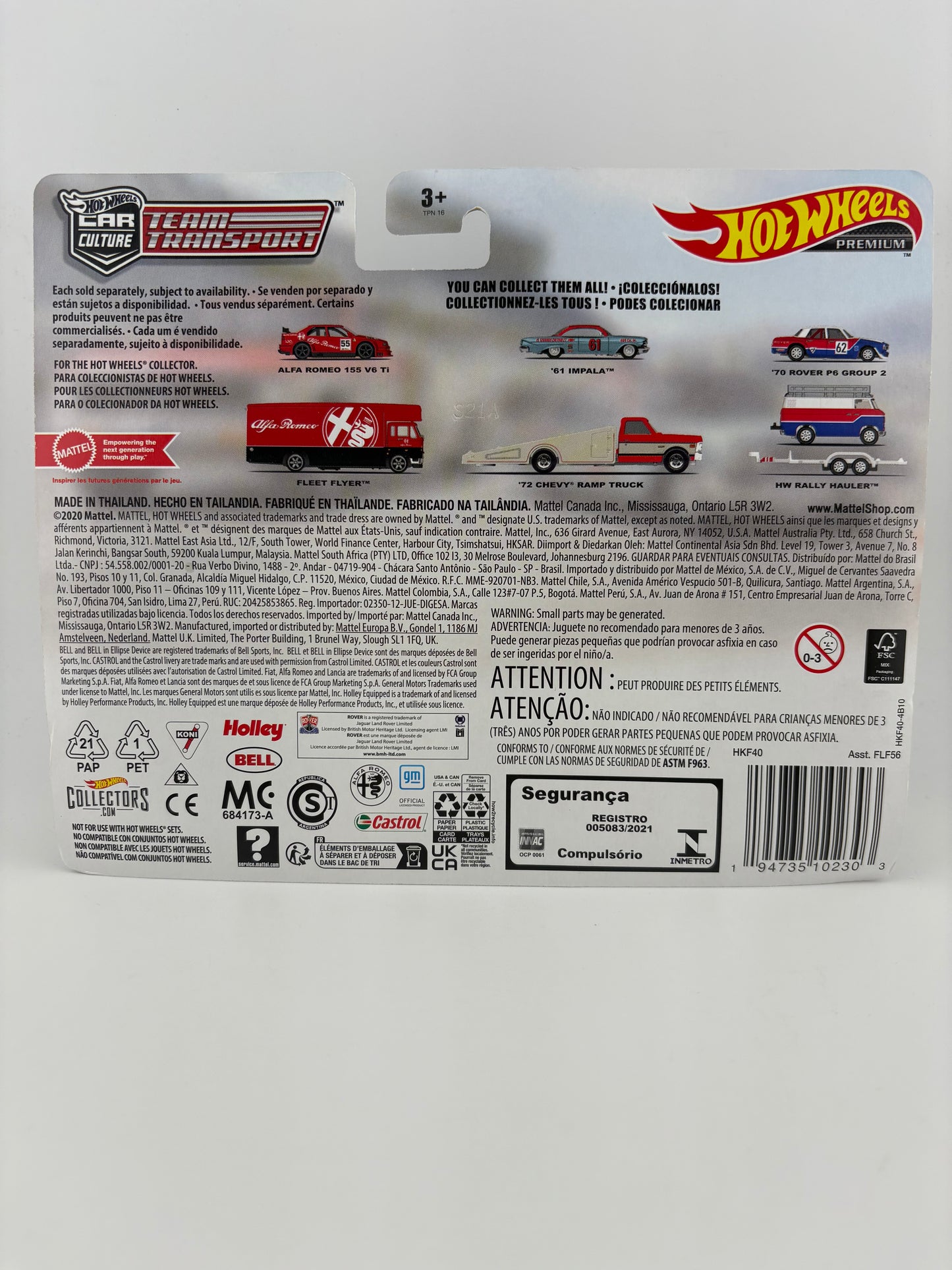 Hot Wheels Premium – ’61 Chevrolet Impala with ’72 Chevy Ramp Truck (Team Transport Series)