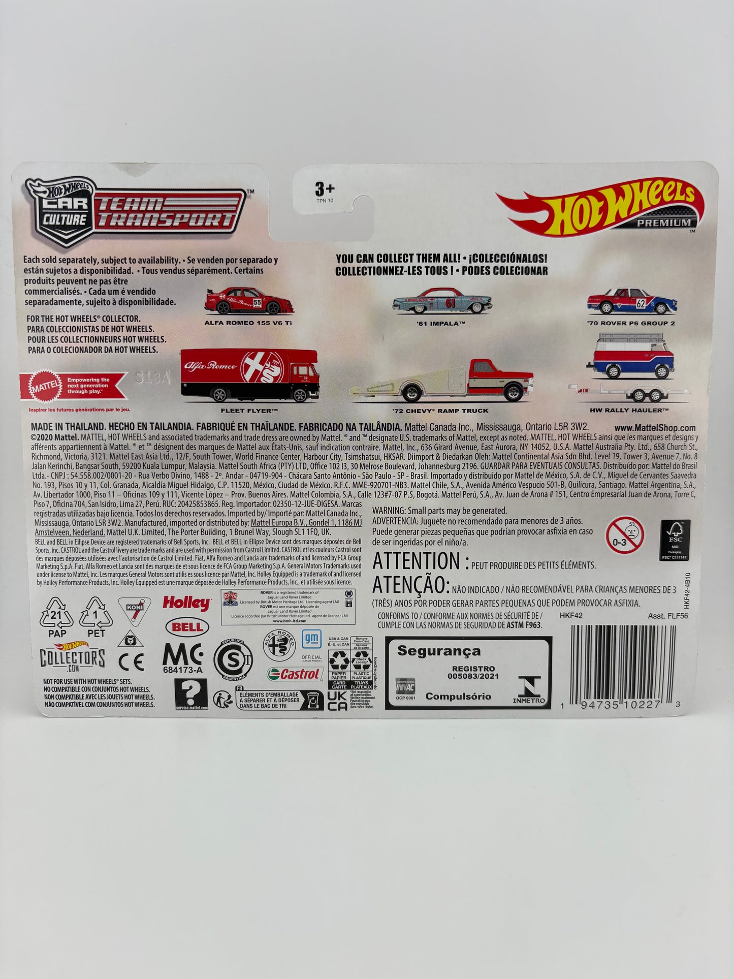 Hot Wheels Premium – Alfa Romeo 155 V6 TI with Fleet Flyer (Team Transport Series)