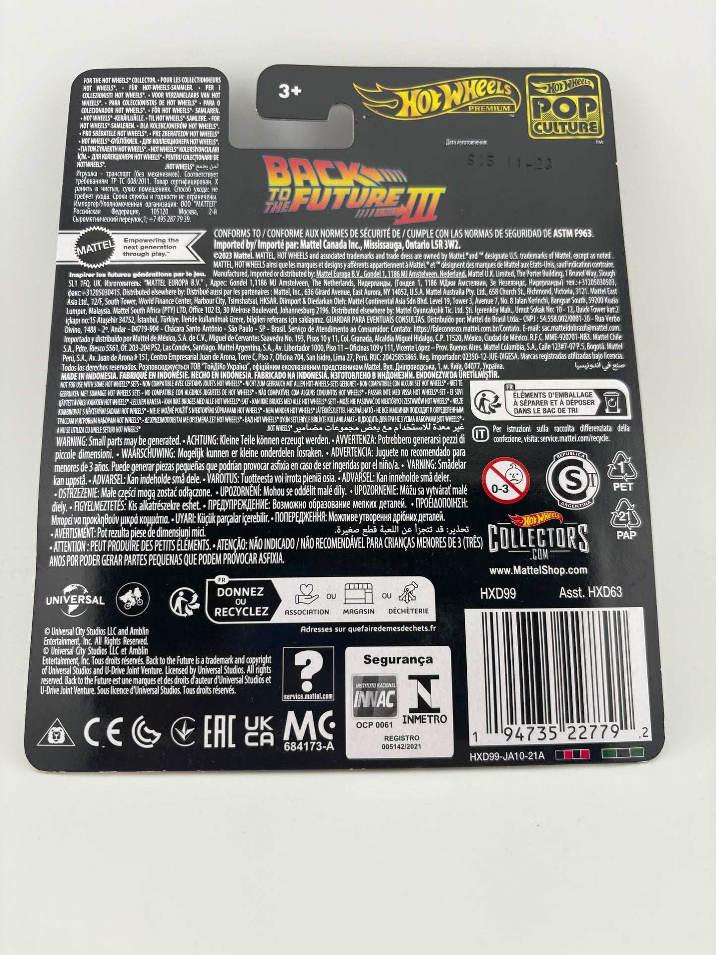 Hot Wheels Premium – Back to the Future Time Machine (50's Version)