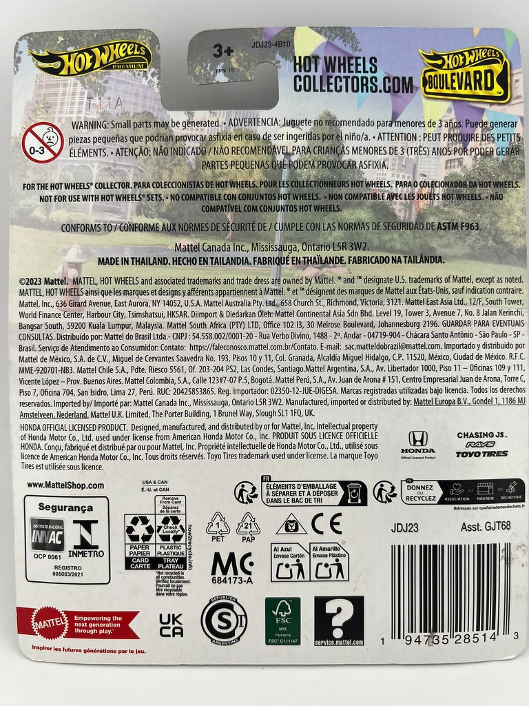 Hot Wheels Premium Boulevard – ’99 Honda Civic Type R (EK9) Fishwheels